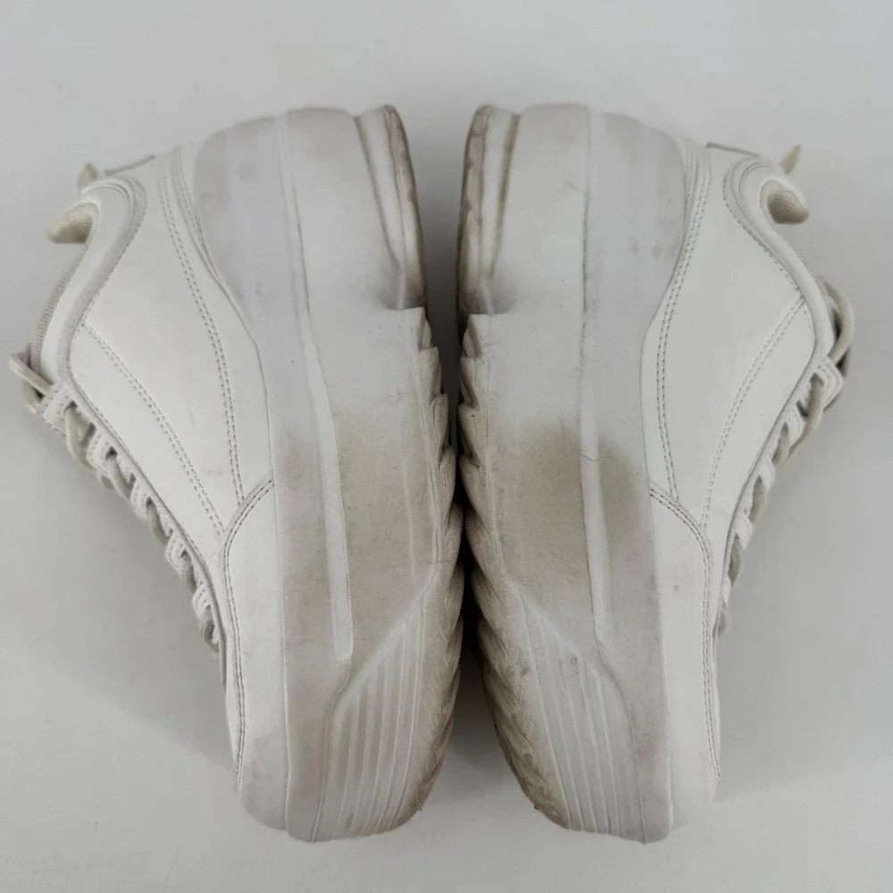 Berness Platform Sneakers Women Size 7 White Chunky Lily5005 Y2K Streetwear - Picture 5 of 9